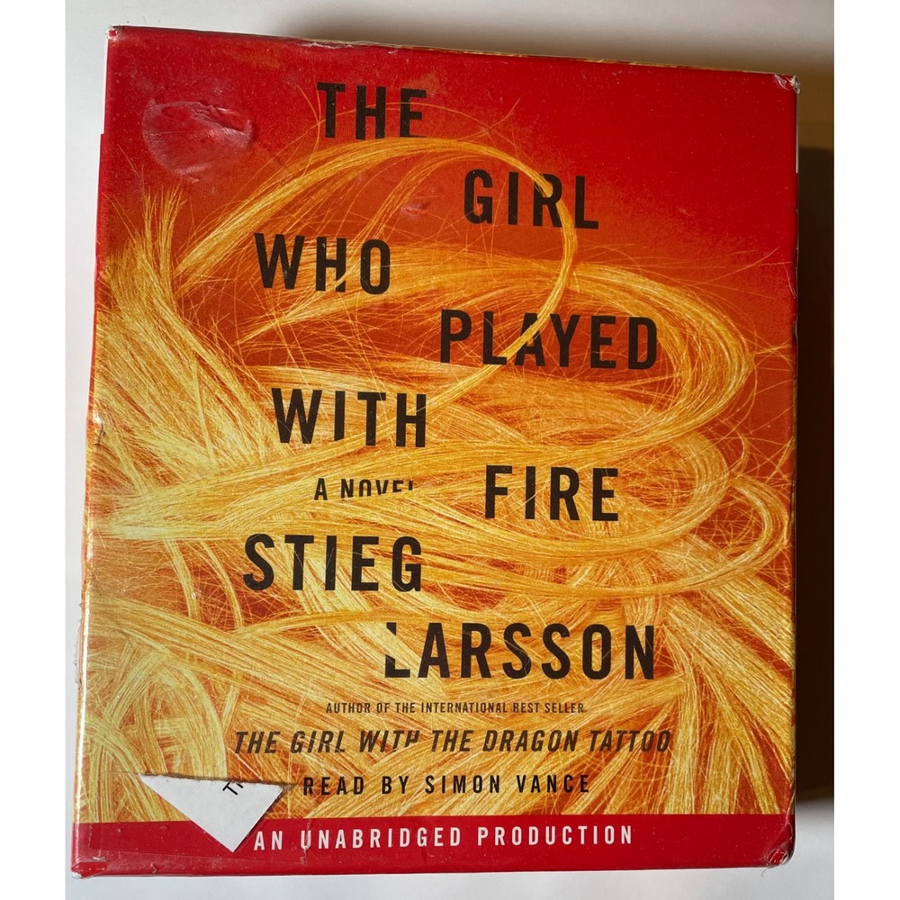 Stieg Larsson The Girl Who Played With Fire Audiobook CD Red Unabridged 15 Discs